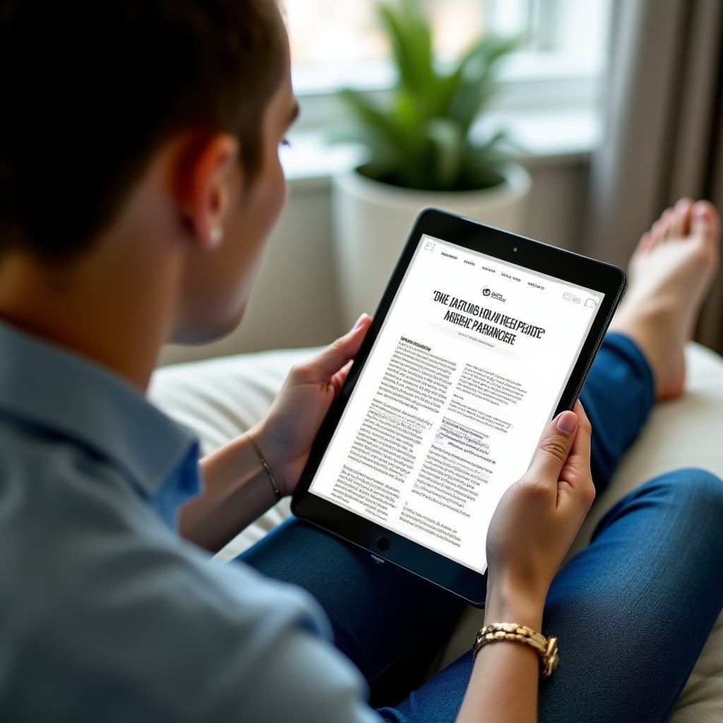 Usuario leyendo un artículo de FinanzasArg